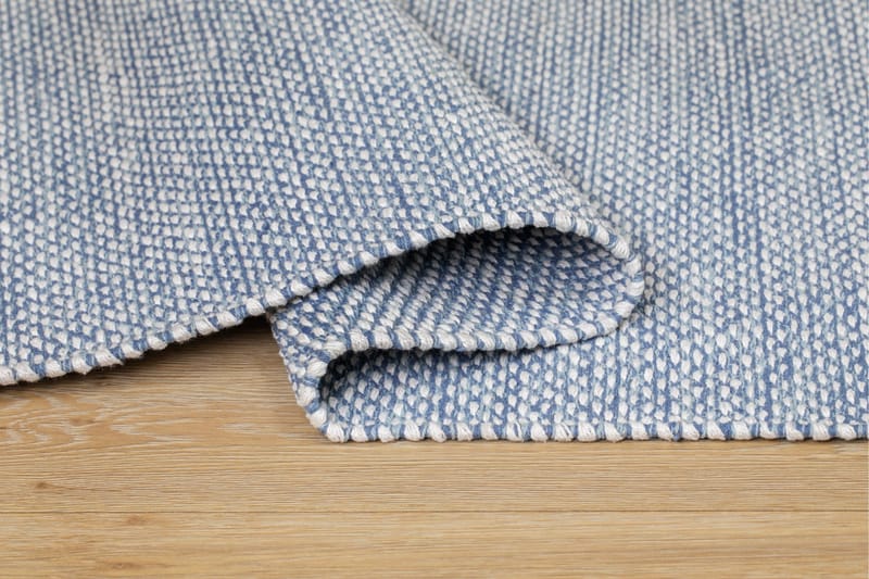 Alva Bomullsmatta 140x200 cm Rektangulär - Blå - Products - Textil & mattor - Matta - Modern matta - Bomullsmatta