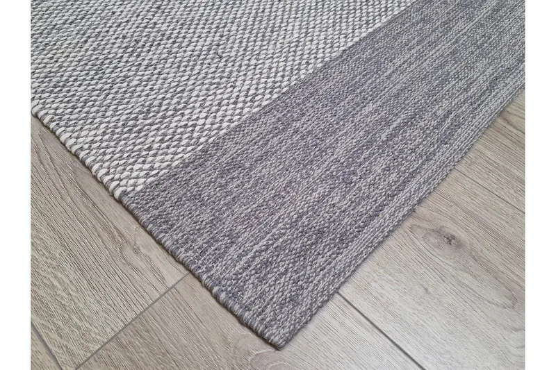 Alva Bomullsmatta 75x340 cm Oval - Grå - Products - Textil & mattor - Matta - Modern matta - Bomullsmatta