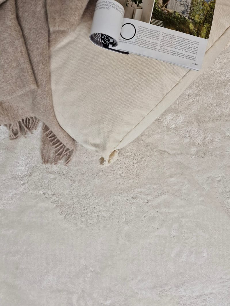 Cozy Ryamatta 110x160 cm Rektangulär - Vit - Products - Textil & mattor - Matta - Modern matta - Ryamatta