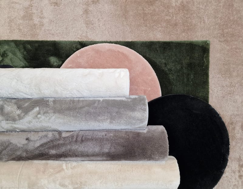 Cozy Ryamatta 120 cm Rund - Linne - Products - Textil & mattor - Matta - Modern matta - Ryamatta