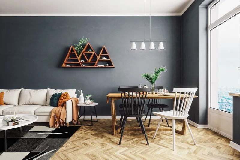 London Patch Friezematta 200x290 - Svart - Products - Textil & mattor - Matta - Modern matta - Wiltonmatta