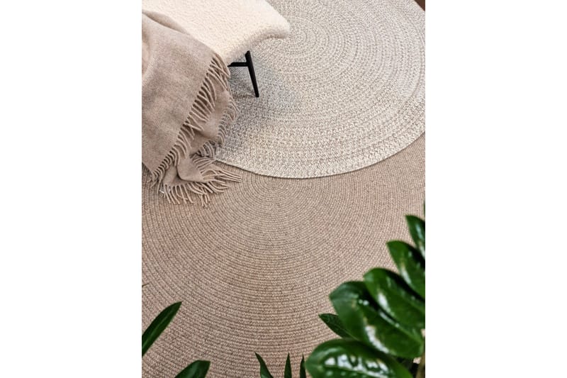 Lya Ullmatta Ø160 cm Rund - Beige - Products - Textil & mattor - Matta - Modern matta - Ullmatta
