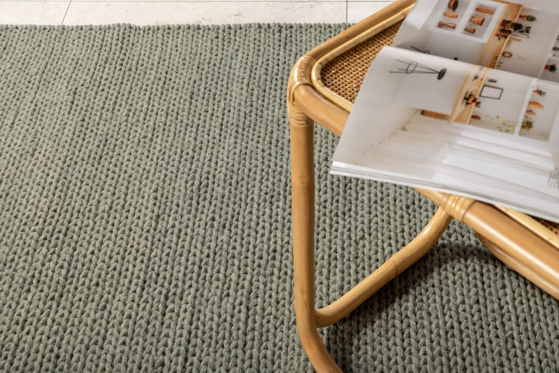 Marta Ullmatta 200x300 cm - Ljusgrön - Products - Textil & mattor - Matta - Modern matta - Ullmatta