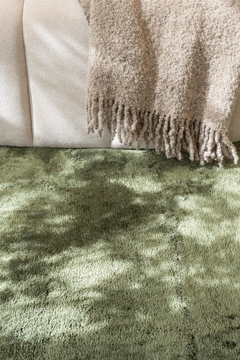 Cozy Ryamatta 200 cm Rund - Grön - Products - Textil & mattor - Matta - Modern matta - Ryamatta