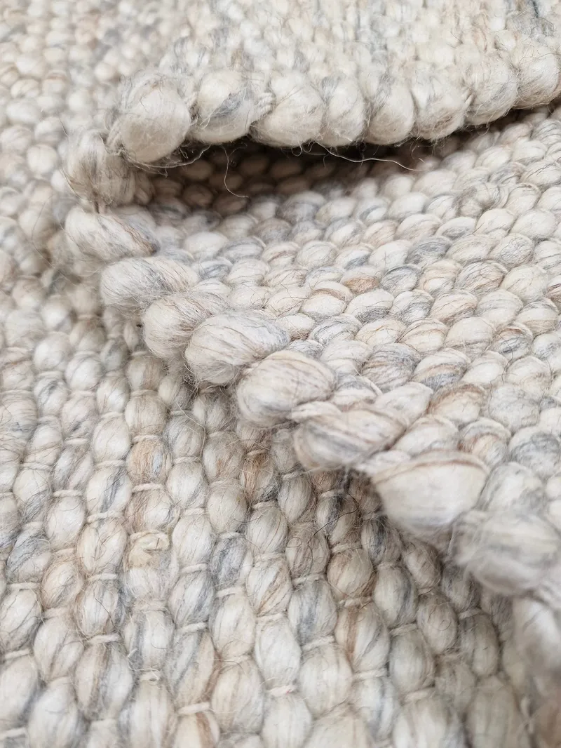 Skagen Ullmatta 200 cm Rund - Sandmelange - Products - Textil & mattor - Matta - Modern matta - Ullmatta