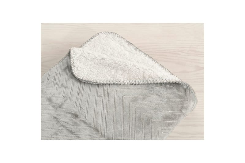 Pläd Sherpa 130 x 170 cm - Grå - Products - Textil & mattor - Filt & pläd