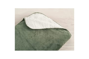 Pläd Sherpa 130 x 170 cm - Grön - Products - Textil & mattor - Filt & pläd