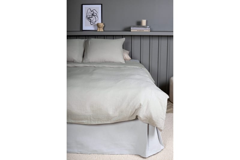 Mila Bäddset 2-Dels 220x240/50x60 cm - Ljusgrå - Products - Textil & mattor - Sängkläder - Bäddset & påslakanset - Påslakanset dubbelsäng