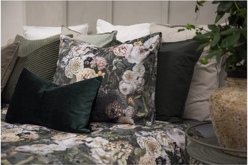 Påslakanset Enkelsäng 2-Dels Abigail Grön - Borganäs of Sweden - Products - Textil & mattor - Sängkläder - Bäddset & påslakanset - Påslakanset dubbelsäng