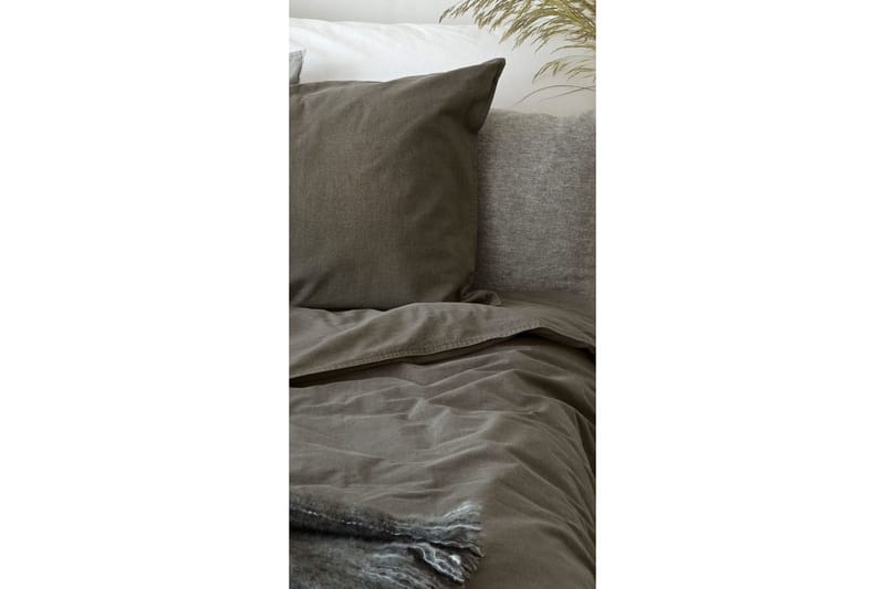 Påslakanset Enkelsäng 2-Dels Washed - Grå - Products - Textil & mattor - Sängkläder - Bäddset & påslakanset - Påslakanset dubbelsäng