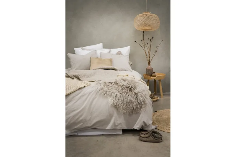 Påslakanset Enkelsäng 2-Dels Washed - Greige - Products - Textil & mattor - Sängkläder - Bäddset & påslakanset - Påslakanset dubbelsäng