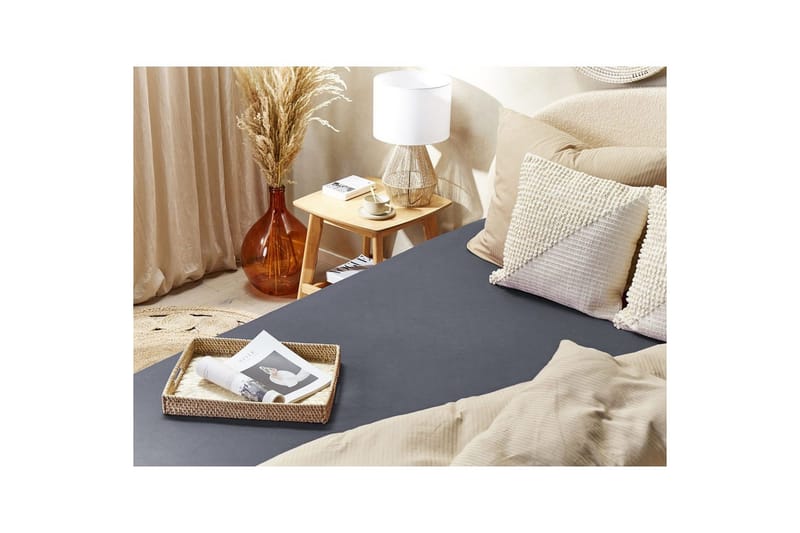 Dra-på-lakan Janbu Mörkgrå, 200x200 cm - Mörkgrå, 200x200 cm - Products - Textil & mattor - Sängkläder - Lakan - Dra på lakan