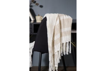 Sandy Pläd 130x170 cm - Offwhite/Beige/Brun - Products - Textil & mattor - Filt & pläd