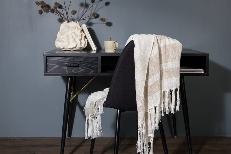 Sandy Pläd 130x170 cm - Offwhite/Beige/Brun - Products - Textil & mattor - Filt & pläd