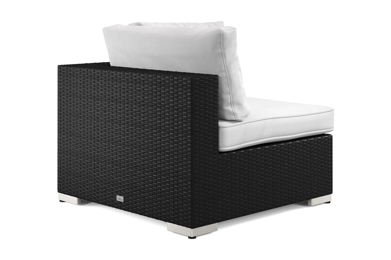Bahamas Hörnmodul utomhus i konstrotting - Svart - Products - Utemöbler & utemiljö - Övrigt utemöbler - Moduler utesoffa