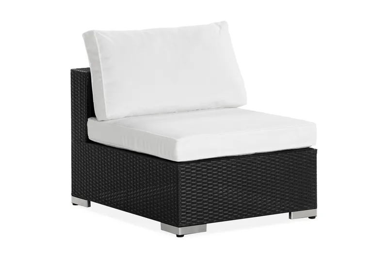Bahamas Mittmodul utomhus i konstrotting, Svart / Vit