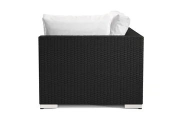 Bahamas Vänstermodul utomhus 140 cm i konstrotting - Svart - Products - Utemöbler & utemiljö - Övrigt utemöbler - Moduler utesoffa - Vänstermodul utesoffa