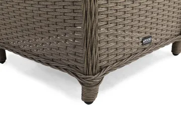 Marcus Fotpall till Öronlappsfåtölj Utomhus - Grå - Products - Utemöbler & utemiljö - Övrigt utemöbler - Moduler utesoffa - Fotpall & pall utomhus