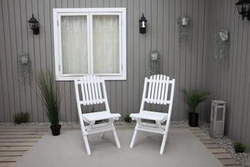 Delpino Klappstol Utomhus - Vit - Products - Utemöbler & utemiljö - Balkong & altan - Balkongmöbler - Balkongstol