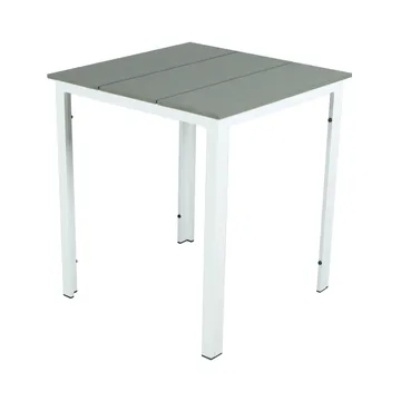 Tunis Cafebord utomhus 70x70 cm i metall/plast - Grå/Vit - Products - Utemöbler & utemiljö - Balkong & altan - Balkongmöbler - Balkongbord