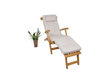 Hema Däckstolsdyna 50 cm - Vit - Products - Utemöbler & utemiljö - Dynor - Däckstolsdynor