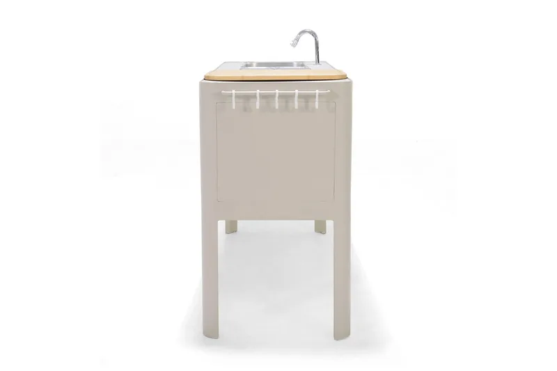 Portals Utekök 174 cm - Vit/trä - Products - Utemöbler & utemiljö - Grill & utekök - Utekök - Kompletta utekök