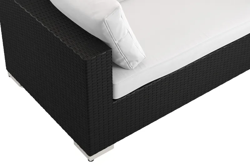 Bahamas utomhus L-soffa vänster 7-sits med fåtölj och bord - Svart - Products - Utemöbler & utemiljö - Loungemöbler - Loungeset & loungegrupp