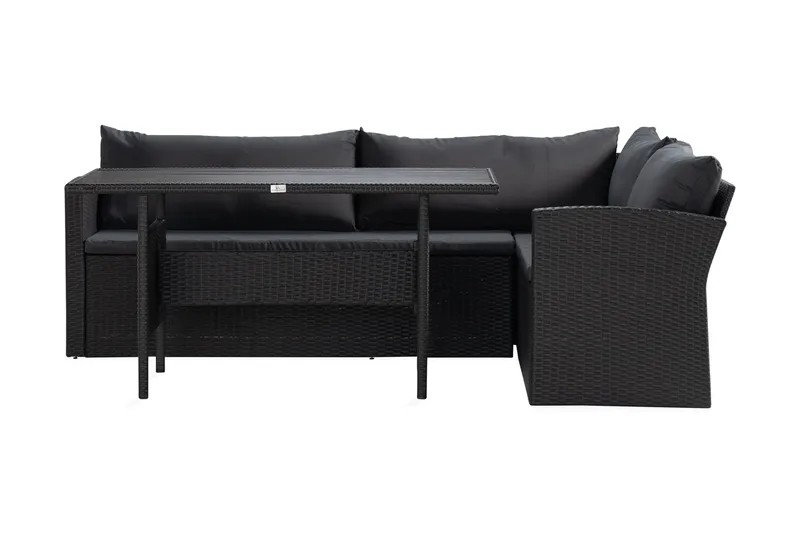 James Light Soffgrupp Utomhus  5-sits, Svart