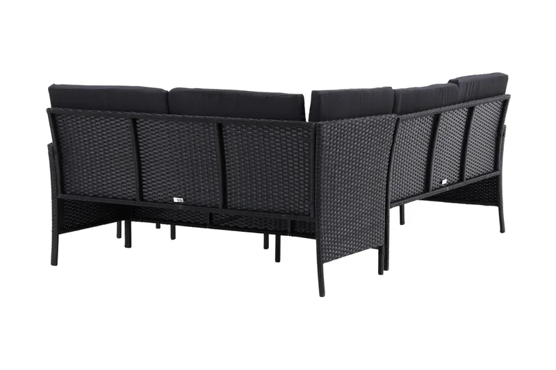 Knock Hörnsoffa Utomhus - Svart - Products - Utemöbler & utemiljö - Loungemöbler - Loungeset & loungegrupp