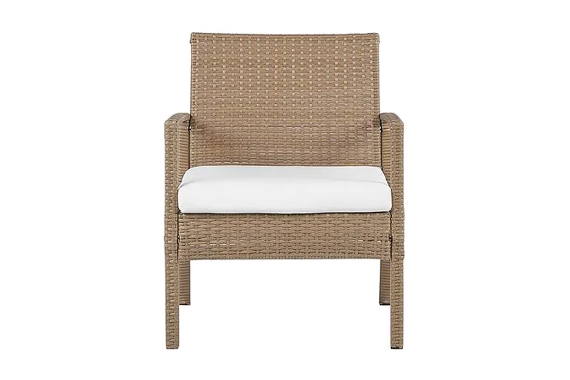 Loungegrupp Utomhus 4-sits konstrotting ljusbrun MARSALA - Trä/natur - Products - Utemöbler & utemiljö - Loungemöbler - Loungeset & loungegrupp