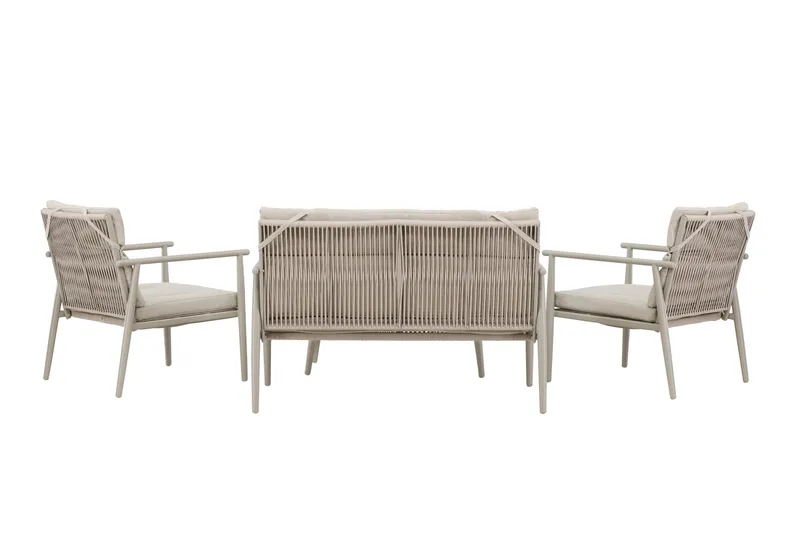 Mazzaro Soffgrupp Utomhus 4-sits - Antracit - Products - Utemöbler & utemiljö - Loungemöbler - Loungeset & loungegrupp