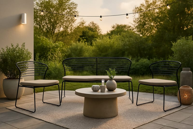 Milano Loungegrupp Utomhus - Beige - Products - Utemöbler & utemiljö - Loungemöbler - Loungeset & loungegrupp