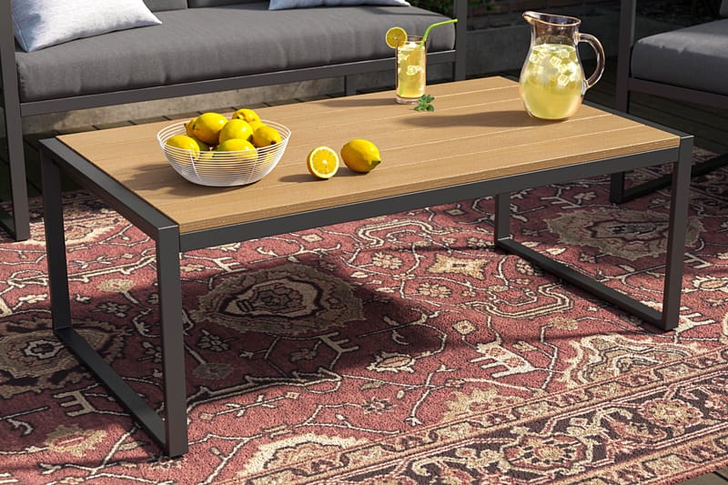 Serena Soffgrupp Utomhus  4-sits - Antracit - Products - Utemöbler & utemiljö - Loungemöbler - Loungeset & loungegrupp