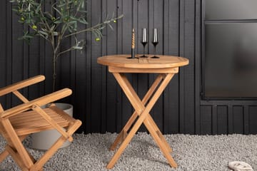 Kenya Cafébord Rund Ø70 cm - Beige - Products - Utemöbler & utemiljö - Utebord & trädgårdsbord - Matbord utomhus