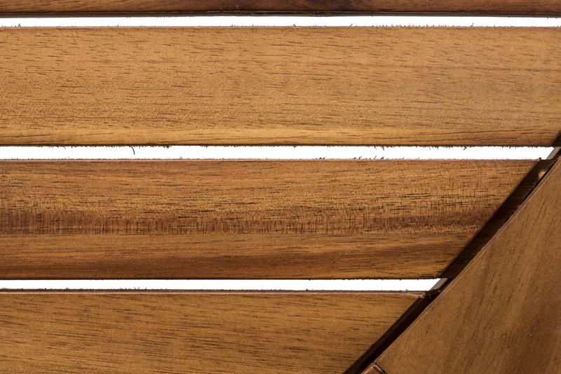 Lines Runt Matbord Utomhus 140 cm i Akaciaträ för Uteplats och Trädgård - Svart / Brun - Products - Utemöbler & utemiljö - Utebord & trädgårdsbord - Matbord utomhus