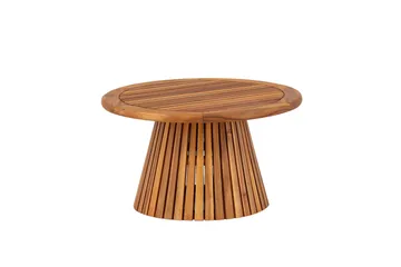 Lumpur Runt Soffbord och Sidobord Ribbor Utomhus 70 cm - Brun - Products - Utemöbler & utemiljö - Utebord & trädgårdsbord - Loungebord & soffbord utomhus