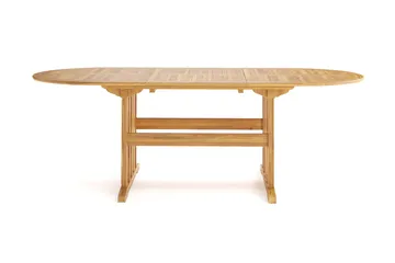 Menorca Ovalt Förlängningbart Matbord i trä Utomhus 90x150 cm - Teak / Natur - Products - Utemöbler & utemiljö - Utebord & trädgårdsbord - Matbord utomhus