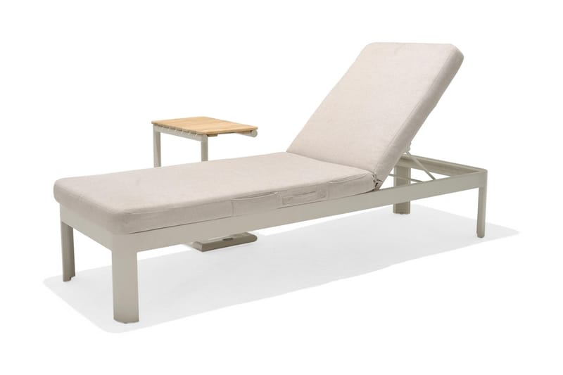 Portals Sidobord och Avlastningsbord Utomhus 47 cm Teak Trä - Vit - Products - Utemöbler & utemiljö - Utebord & trädgårdsbord - Sidobord utomhus