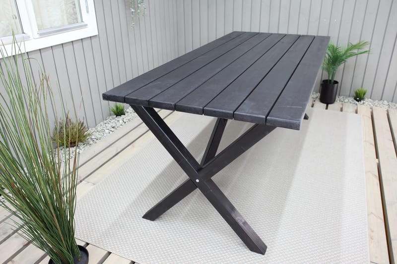 Scottsdale Matbord Utomhus 190 cm Svart - KWA - Products - Utemöbler & utemiljö - Utebord & trädgårdsbord - Matbord utomhus