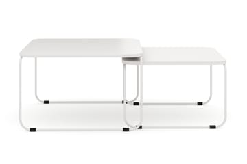 Usteryd Fyrkantigt satsbord utomhus 70x41x70 cm i stål / Metall - Beige - Products - Utemöbler & utemiljö - Utebord & trädgårdsbord - Loungebord & soffbord utomhus