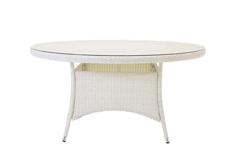 Volta Matbord Utomhus 90 Rund - Vit - Products - Utemöbler & utemiljö - Utebord & trädgårdsbord - Matbord utomhus