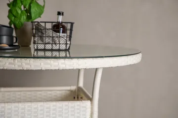 Volta Matbord Utomhus 90 Rund - Vit - Products - Utemöbler & utemiljö - Utebord & trädgårdsbord - Matbord utomhus