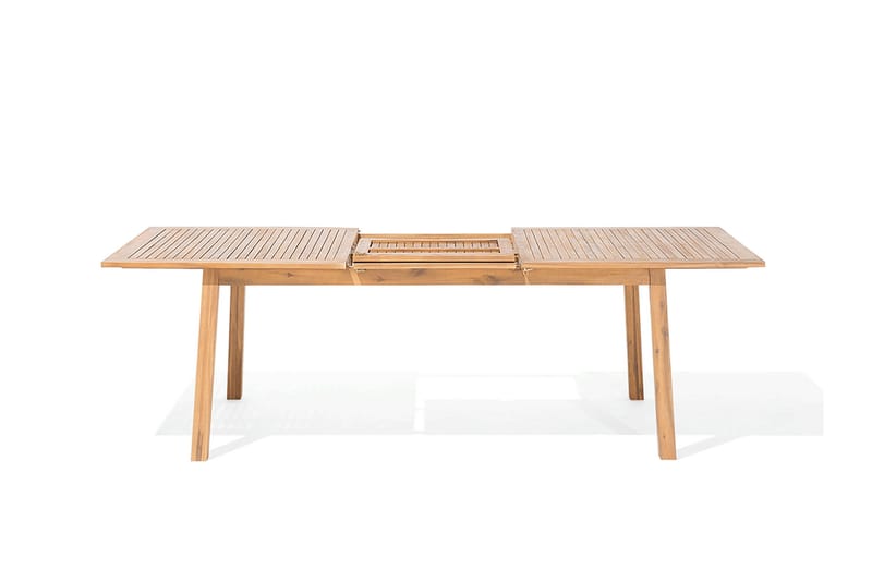 Cesana Trädgårdsmöbelset Med Utebord + 8 Utestolar+Schäslong 2 St - Trä/Natur - Products - Utemöbler & utemiljö - Utegrupp - Matgrupp utomhus