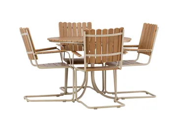 Holmsund Matgrupp Utomhus 4-sits - Beige - Products - Utemöbler & utemiljö - Utegrupp - Matgrupp utomhus