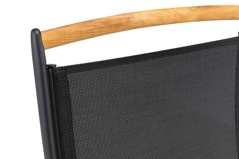 Las Vegas Matgrupp Utomhus 220-280x100+ 6 Stolar m Dyna - Svart/Teak - Products - Utemöbler & utemiljö - Utegrupp - Matgrupp utomhus