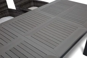 Monaco Matgrupp Utomhus 152-210 + 6 Thor Fåtölj - Svart/Grå - Products - Utemöbler & utemiljö - Utegrupp - Matgrupp utomhus