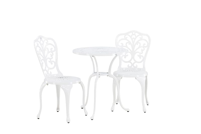 Nandin Matgrupp Utomhus + 2 Utestolar - Vit - Products - Utemöbler & utemiljö - Utegrupp - Cafegrupp & cafeset