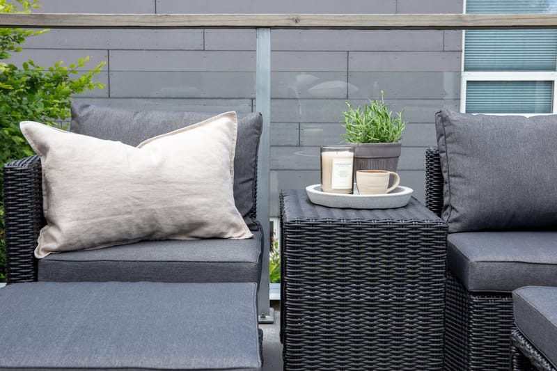 Quad Balkonggrupp 2-sits - Svart - Products - Utemöbler & utemiljö - Utegrupp - Cafegrupp & cafeset