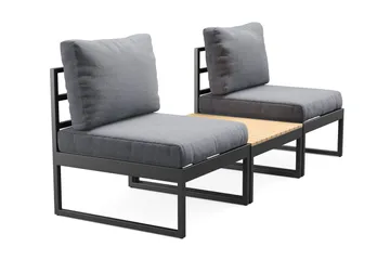 Samira Caféset Utomhus - Grå - Products - Utemöbler & utemiljö - Utegrupp - Cafegrupp & cafeset