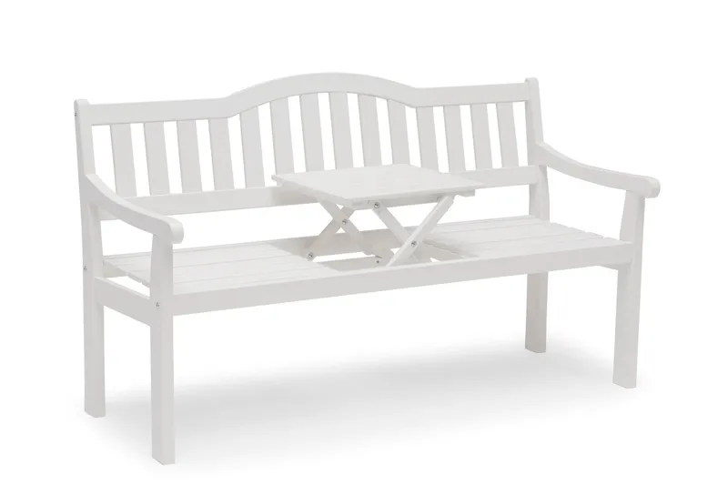 Hillerstorp Sara Utebänk SaxUtebord - Tall/Vit - Products - Utemöbler & utemiljö - Utesoffa - Trädgårdsbänk & utebänk